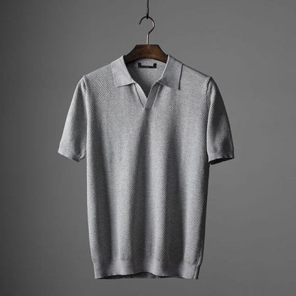 Men's Summer Slim Fit Polo Shirt in Breathable Cotton Style