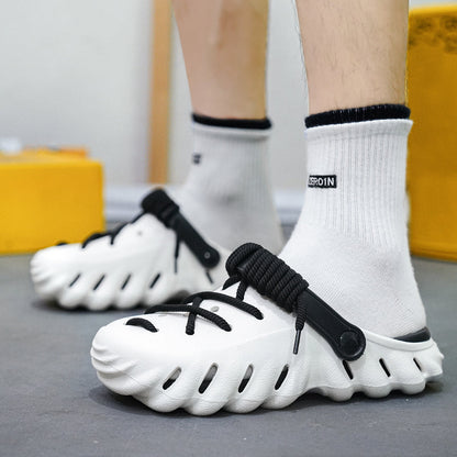 Men's Clogs with Laces and Ventilated Foam Upper – Adjustable Fit