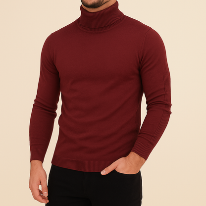 Maglione Uomo a Collo Alto Slim Fit Invernale – Maglia Style