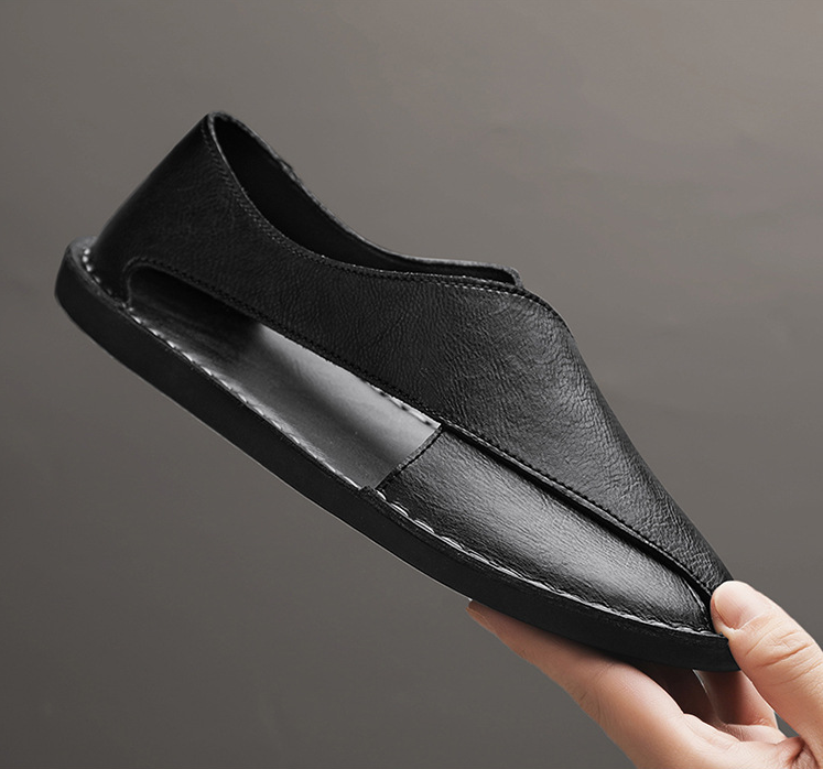 Sandali Uomo con Design Incrociato e Dettagli Cuciti a Mano – Stile Peshawari