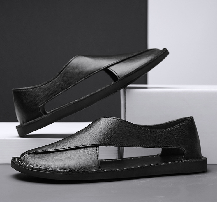 Sandali Uomo con Design Incrociato e Dettagli Cuciti a Mano – Stile Peshawari