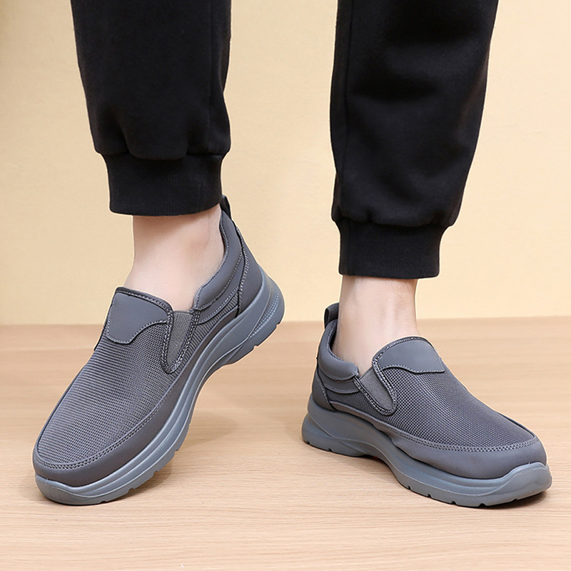 Sneakers da Uomo Slip-On in Mesh Traspirante con Soletta Ammortizzata – Suola in Gomma Antiscivolo