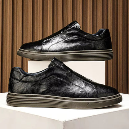 Lave herresneakers slip-on med memory foam og gummisål – daglig komfort