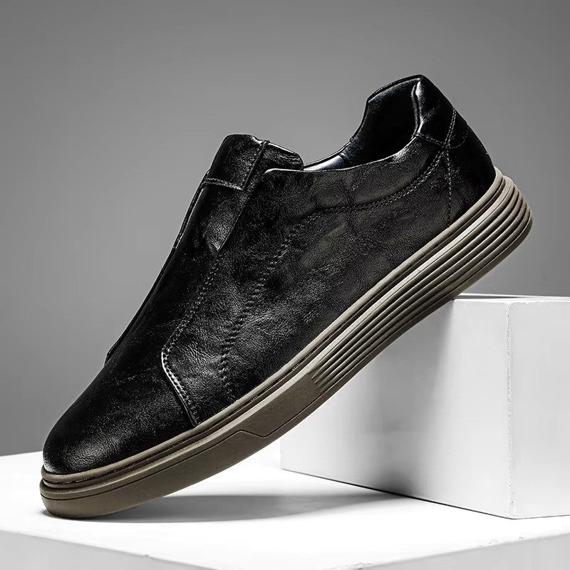 Lave herresneakers slip-on med memory foam og gummisål – daglig komfort