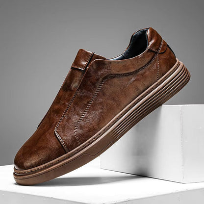 Lave herresneakers slip-on med memory foam og gummisål – daglig komfort