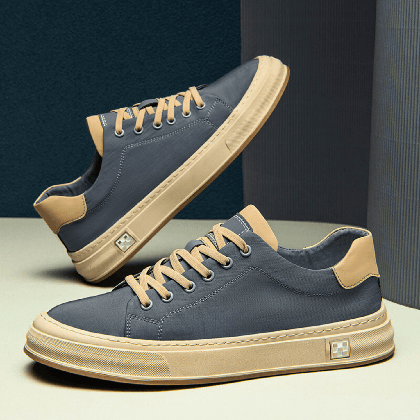 Sneakers da Uomo Basse Traspiranti con Soletta Ammortizzata e Design Leggero