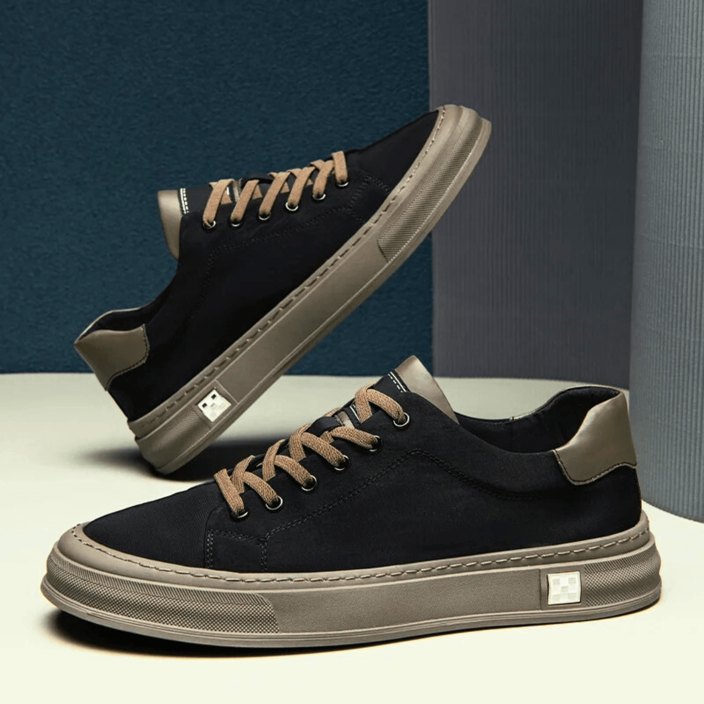 Sneakers da Uomo Basse Traspiranti con Soletta Ammortizzata e Design Leggero