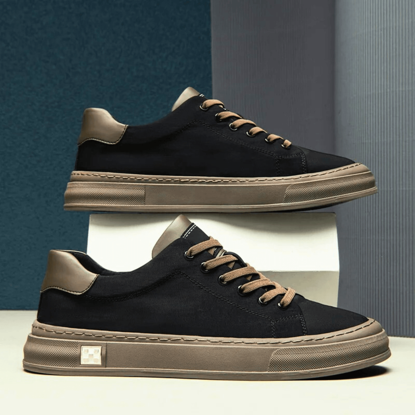 Sneakers da Uomo Basse Traspiranti con Soletta Ammortizzata e Design Leggero