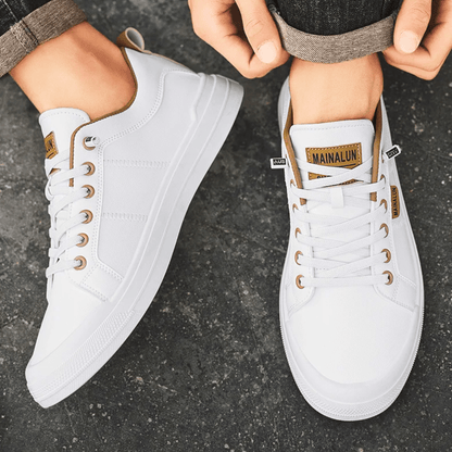 Men's Low Sneakers with Padded Insole and Reinforced Stitching – Lightweight Design
